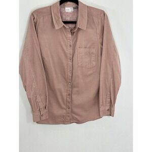 Anthropologie From The‎ Heart Of Building 18 Soft Corduroy Button Down Womens 14